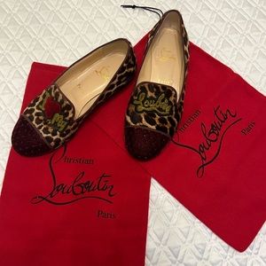 Christian Louboutin Vintage Loafers/Flats size 38.5 “I ❤️ My Loubies”